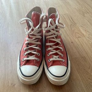 Red high top converse